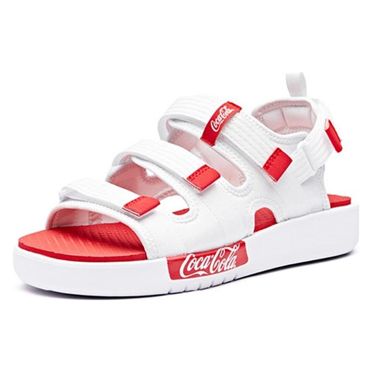 Anta X Coca Cola Beach Sandals 'White Red' Men's 91926971-7