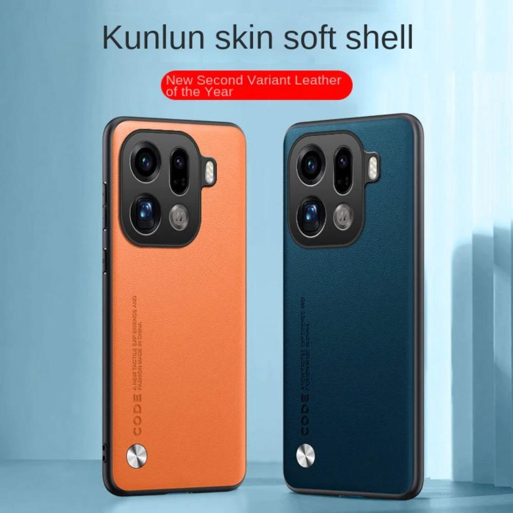 Business Minimalist Carbon Fiber Leather Case For OPPO Find X9 Pro X8 Ultra X8s Plus X7 X6 Matte Soft TPU Bumper Anti-drop Cover