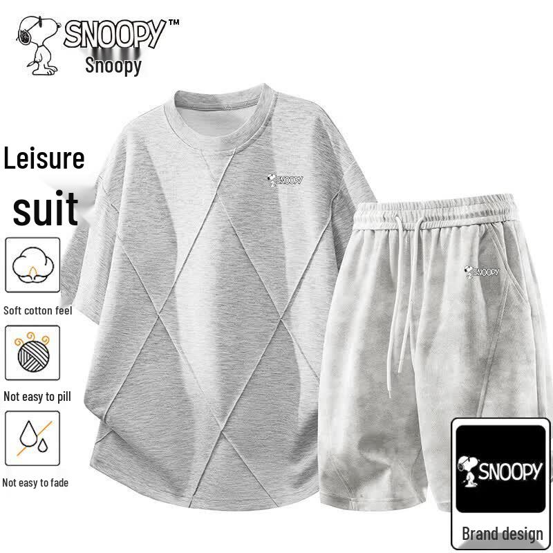 Snoopy Men's Summer Casual Two-piece Set