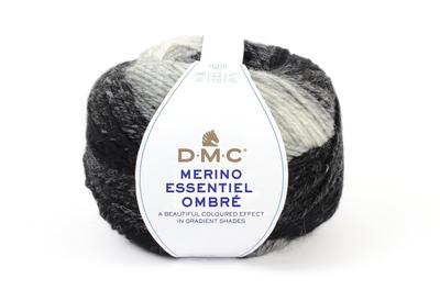 DMC OMBRE Extra Dickes DMC8153 Garn, #1000, Weiß/Schwarz, 150g, 285m,