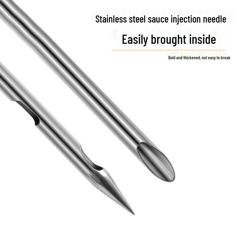 BBQ Tools Kitchen Gadgets: Turkey Seasoning Pump & Silicone Dropper with Cleaning Brush