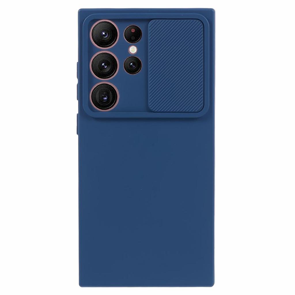 TMT Series for Samsung Galaxy S21 Ultra 5G TPU Case Anti-drop Phone Cover with Slide Lens Lid