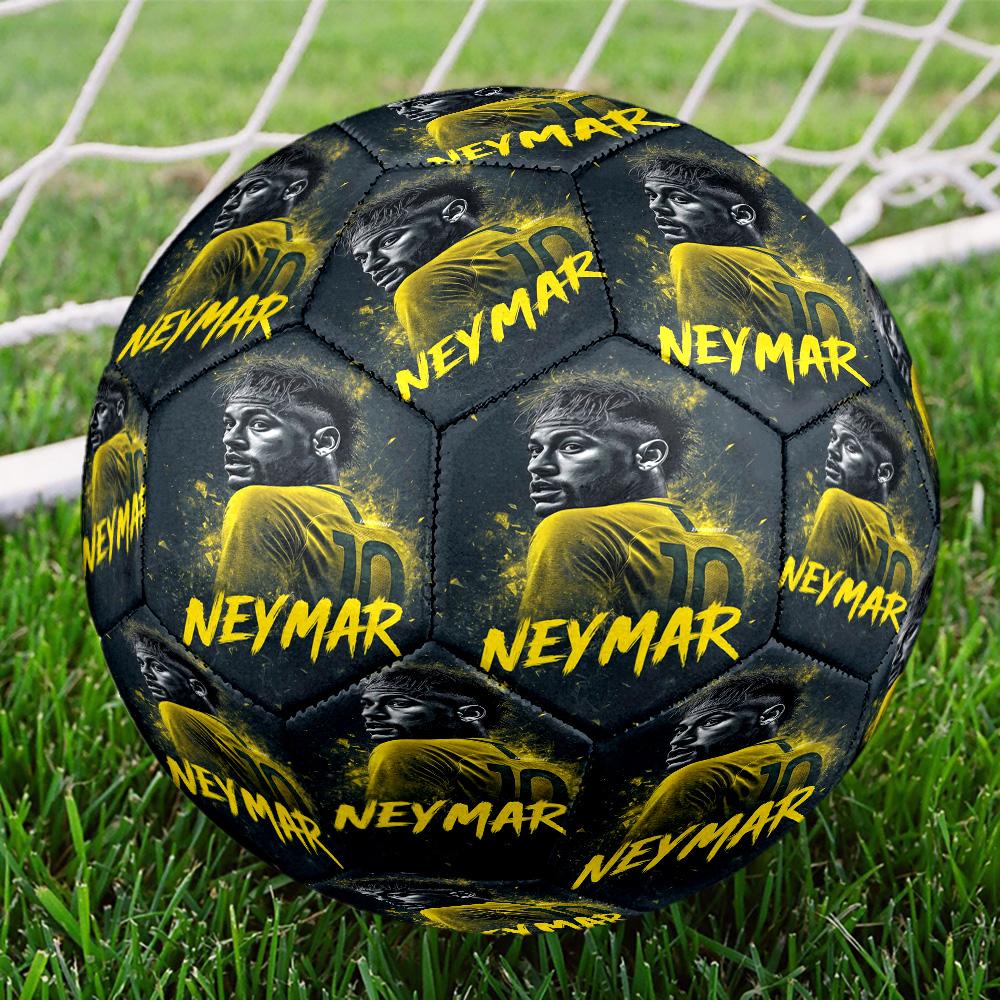 Neymar Celebration Size 5 Soccer Balls, High-Quality, Anti-Slip, Protective Football, a Unique Gift Suitable for Birthdays, Christmas