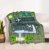 Airport Runway Design Flannel Blanket - Soft and Suitable for Sofas, Beds, Offices, Travel, All Seasons, and The Best Gift for The Holidays.