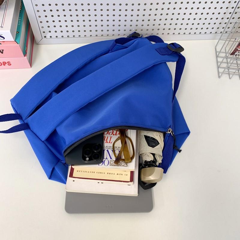 Korean-style Large-capacity Nylon Fabric Double-shoulder Bag for Women - Ins Lightweight Casual Commuting Backpack, Simple Schoo