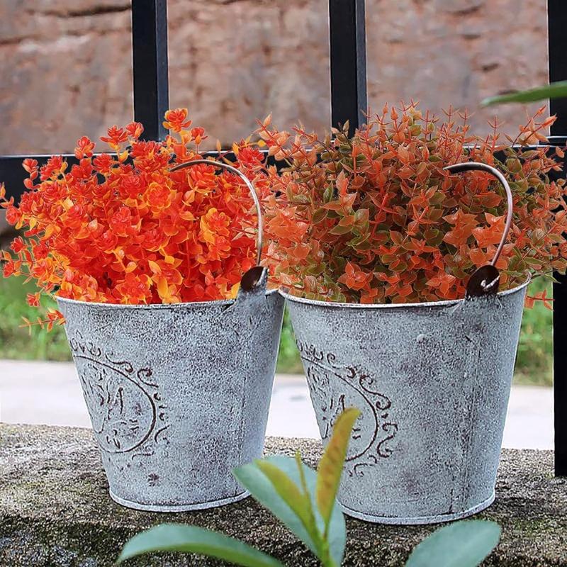 12Pcs Faux Eucalyptuses Leaves Stems for Home Decoration and Florals Arrangements Desk Centerpieces Party Supplies