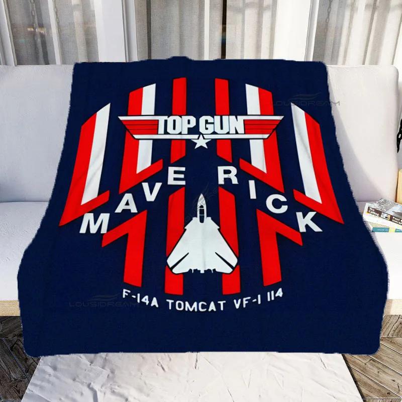 Fighter Aircraft Top Gun Patterns Blanket Fashion Flannel Blanket Cosy Lazy Couch Cover Blanket Super Soft Sheet Mattresses