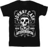 Johnny Cash Men's American Outline Skull T-Shirt Adult Unisex T-Shirt