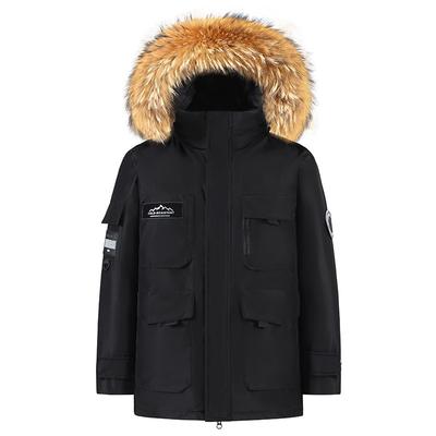 Women's Medium and Long Winter Down Jacket Men's Women's Couple Women's Thickened Trendy Hooded Jacket