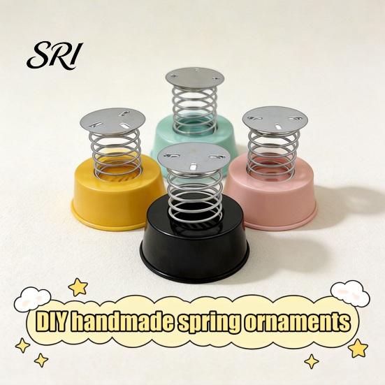 Bumpy Road Car Ornament Ornaments Spring Base Stable DIY Interior Decoration Structure Doll Holder Rocking Music Effect Dashboard Stress Relief