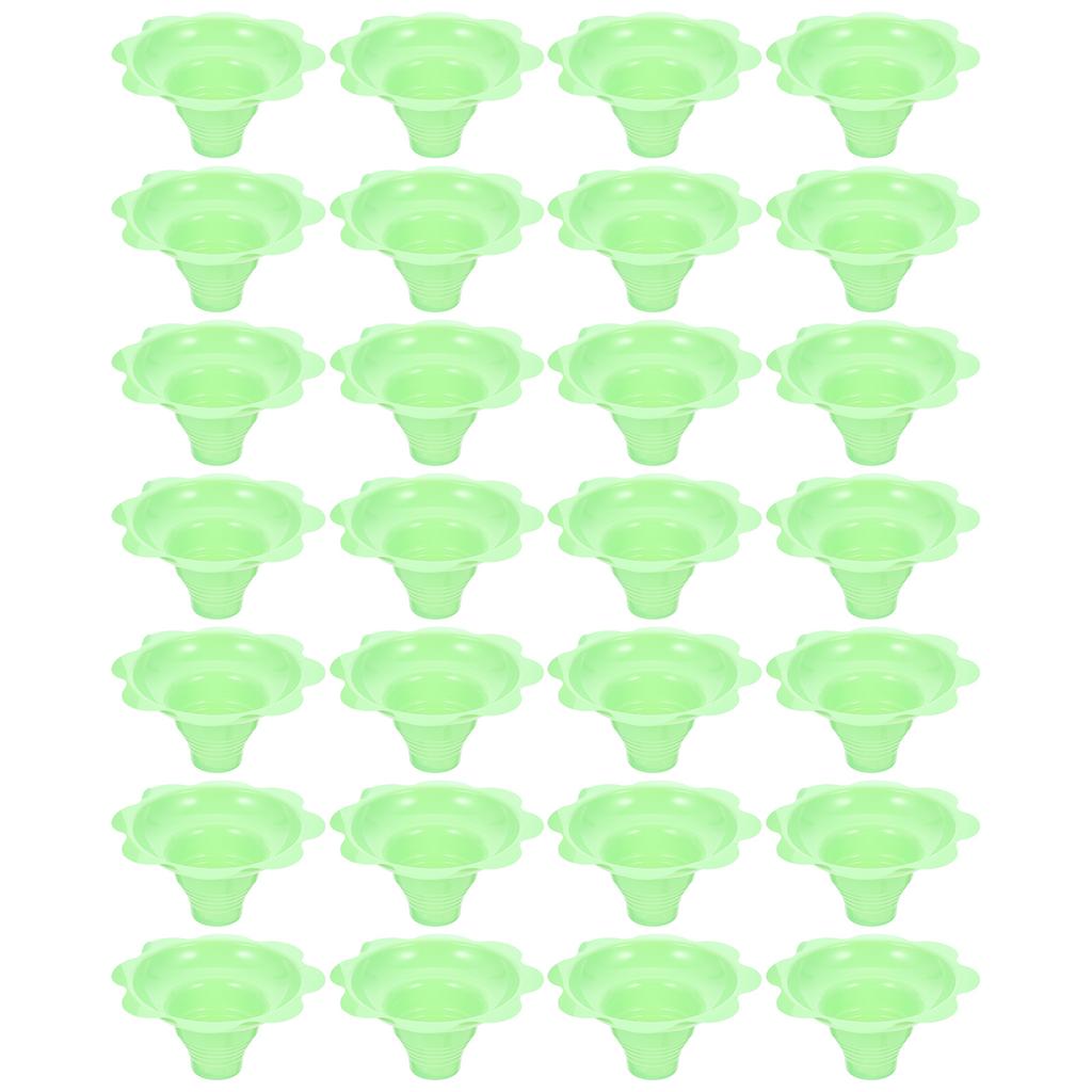 50 Stück Einweg-Dessertbehälter Eisbecher Glatte Haptik Mehrfachverwendung für Snacks Pudding Joghurt Aufbewahrung Tragbarer Servierbecher