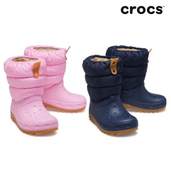 

Crocs Kids Classic Neo Puff Boots Kids 2 Types 207684 6xq Other Crocs Sandals Slippers Gibbitz Boot Padding 2076846XQ (pink tweed/gum)/J3(220)