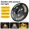 Lampa do parasola patio Wyświetlacz mocy Super Jasny Typ C Ładowalna Lampa do namiotu kempingowego Zewnętrzna Ogród Podwórko Patio Parasol Parasol Maszt LED