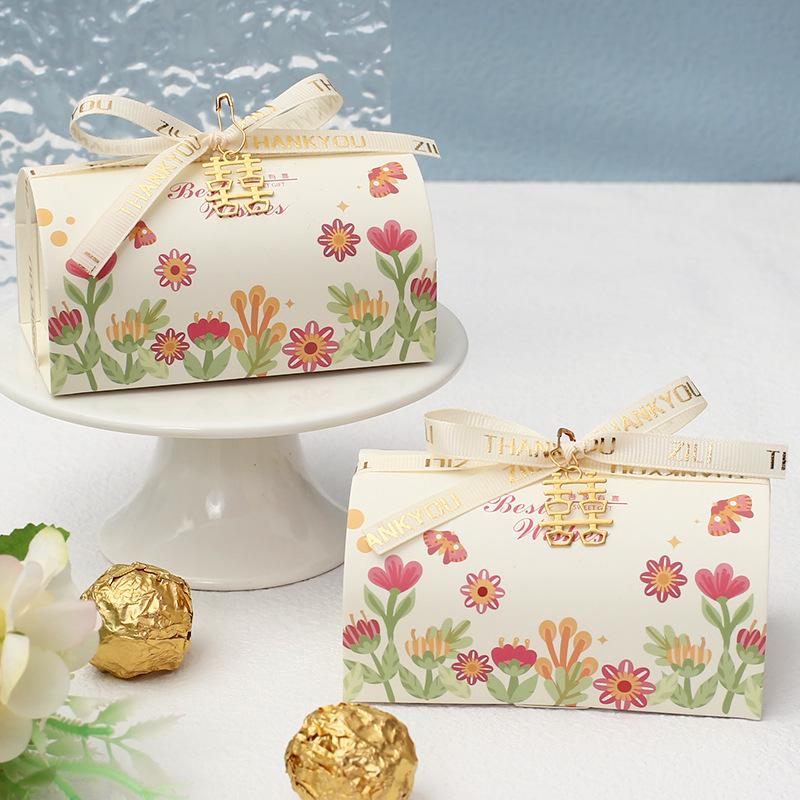 

Елегантна синьо-зелена корейська подарункова коробка на весілля Small