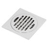 Shower Floor Drain Stainless Steel Copper Electroplated Round Lid Large Discharge Draining Part for