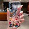 For Techno Pova 5 LH7n 5Pro LH8n Phone Case Tecno Pova 5 Pro Case Clear Luxury Fashion Butterfly Flowers Soft TPU Silicone Cover