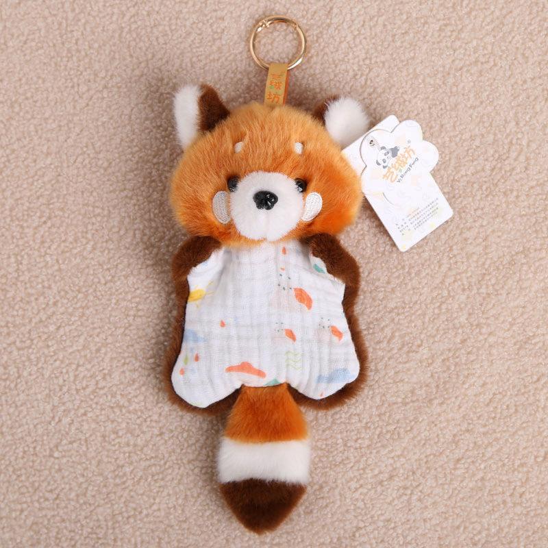 Polyester Cloth Velvet Bean Bag Park Animal Plush Toy Pendant Cute Cartoon Doll Keychain Children's Gift 14+