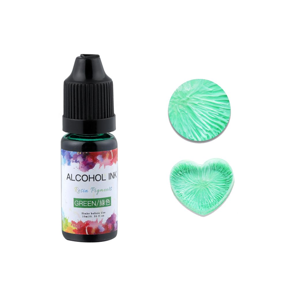 10ml Epoxy Resin Diffusion Pigment Resin Pigment Alcohol Ink Liquid Colorant Dye Diffusion Ink for Epoxy Dyeing Jewelry Making