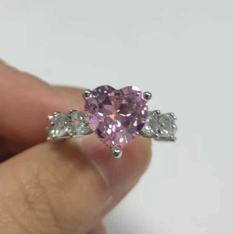 

Кольцо с драгоценным камнем «Корона любви», Счастье богатой женщины, Позолоченное 18K золото, Большой карат, Набор колец «Love Zir*****Pen»