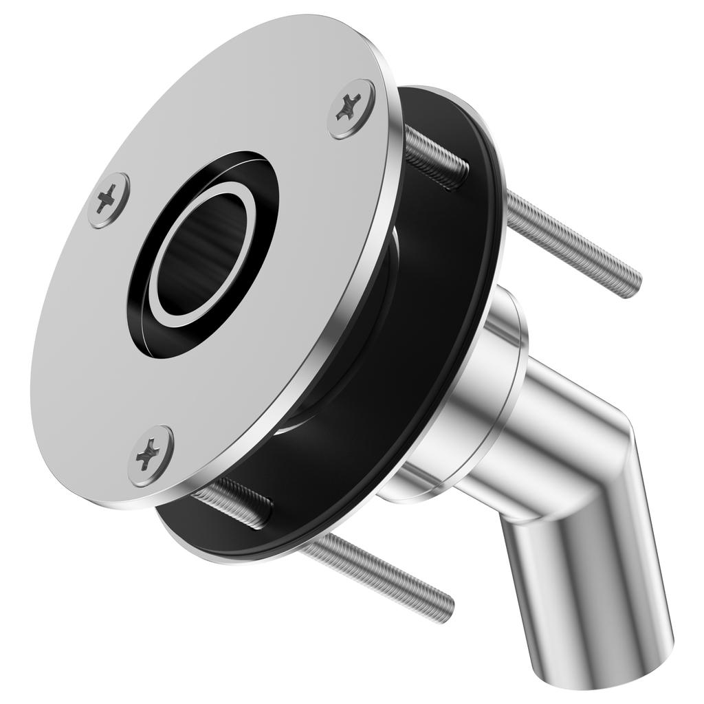 24mm průchozí plášť výfuku trupu nerezová ocel armatury výfuku trupu rovná/zakřivená trubková zásuvka Hardware pro naftové ohřívače