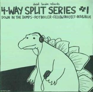 

7inch Record VARIOUS - 4-way Split Series #1 DBR015 DEAD BROKE REKE US Rock Used