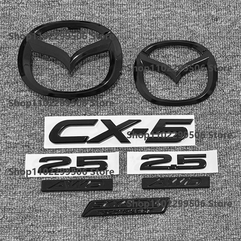 ABS Emblem for Mazda CX-5 2017-2021Logo Car Front Grille Trunk Steering Wheel Rear Tailgate Badge Decal Creative Modfication