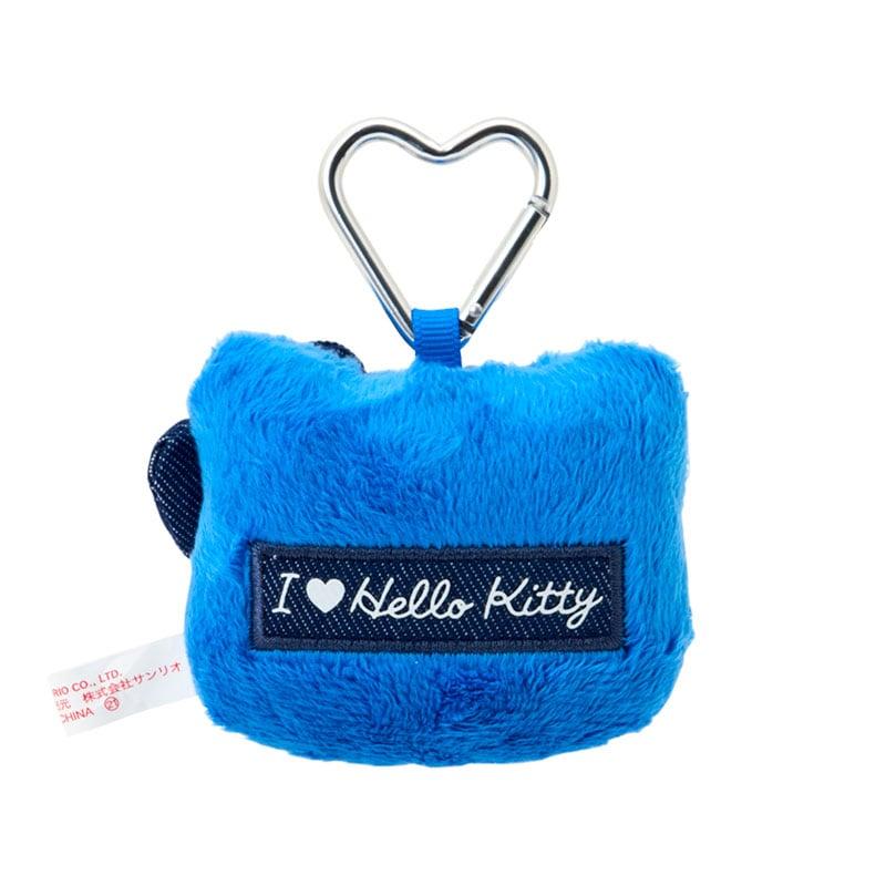 Sanrio Hello Kitty Face Shaped Mascot Holder Blue(I Love Hello Kitty ) Japan NEW