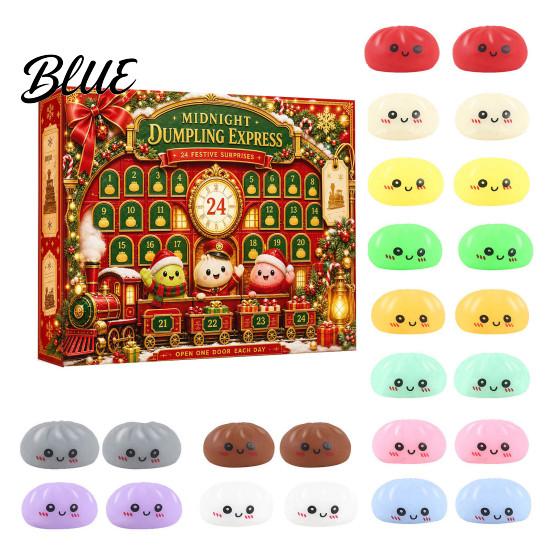 Weihnachts Knödel Geschenk Stress Feiertag Adventskalender Box Xmas Box Cartoon mit 24 Countdown Entlastung