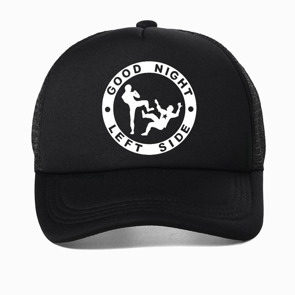 Good Night Left Side Graphic baseball cap Casual Fashion for men women hat Breathable sun hats adjustable mesh snapback hat