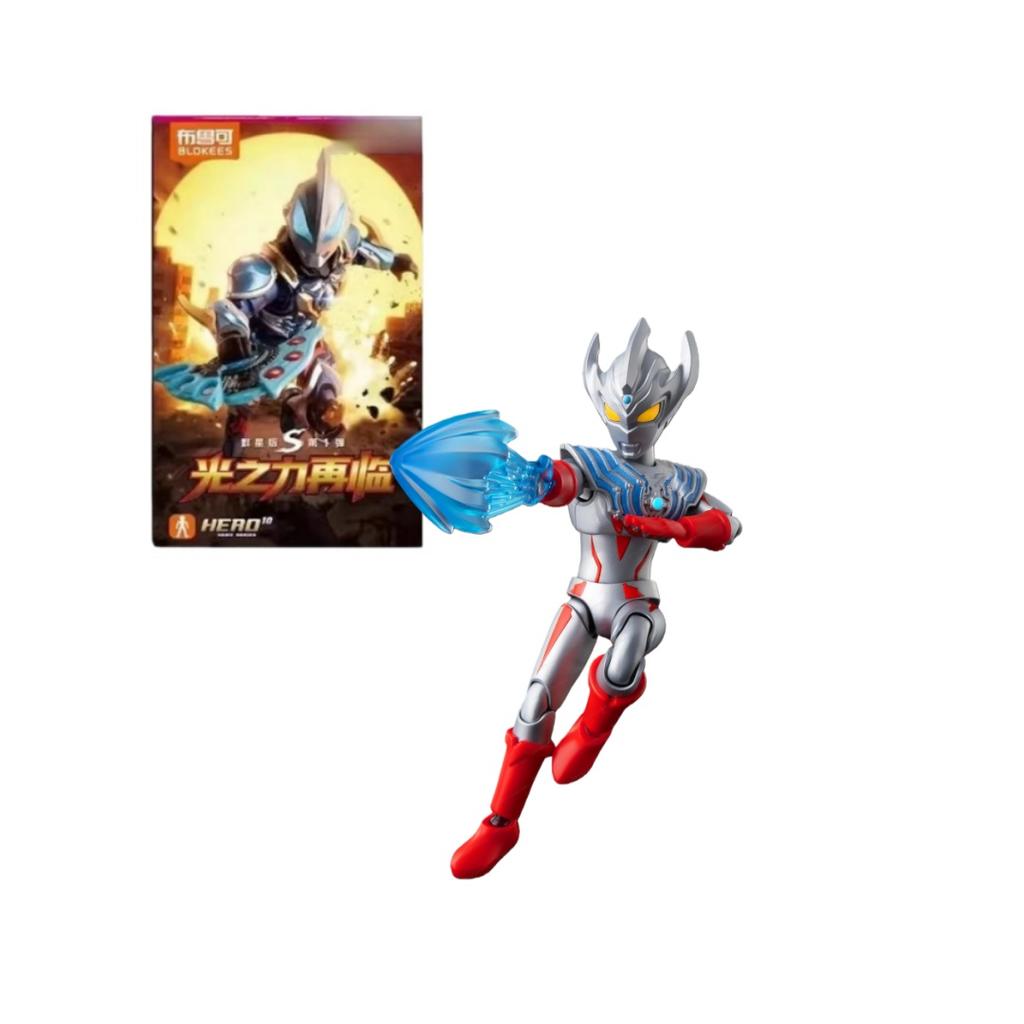 Blokees Ultraman Building Blocks Star Version S Wave 1 Genuine Geed Tiga Assembled Action Figure Toy In Stock