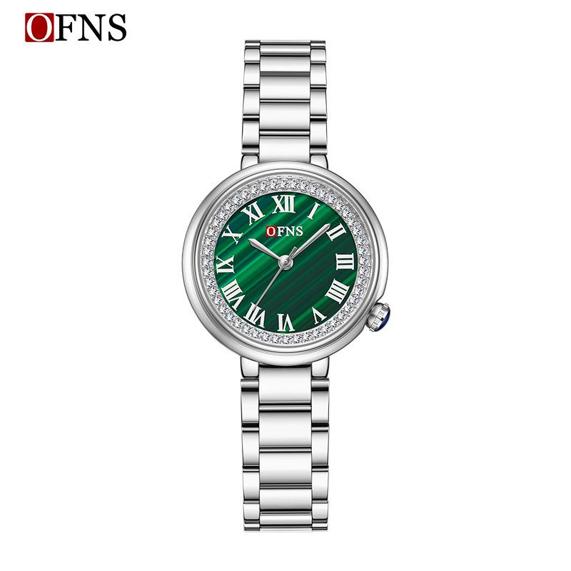 Sanda Women's Diamond-Studded Quartz Watch: Fashionable, Light Luxury, Versatile Steel Band 