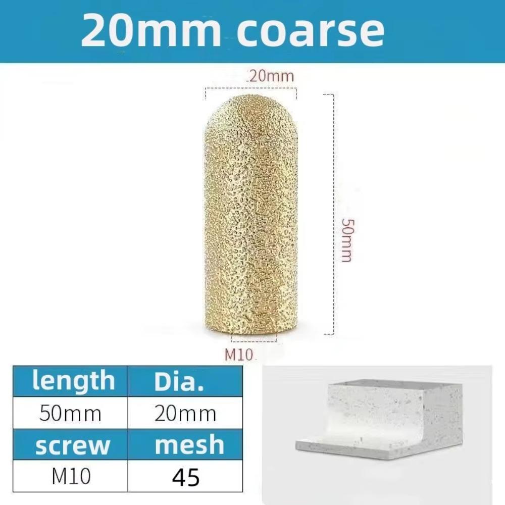 

Dry Use Milling Cutter Sturdy Grinding Wheel Trimming Abrasive for Dressing Marble Countertops 20mm 45 grit