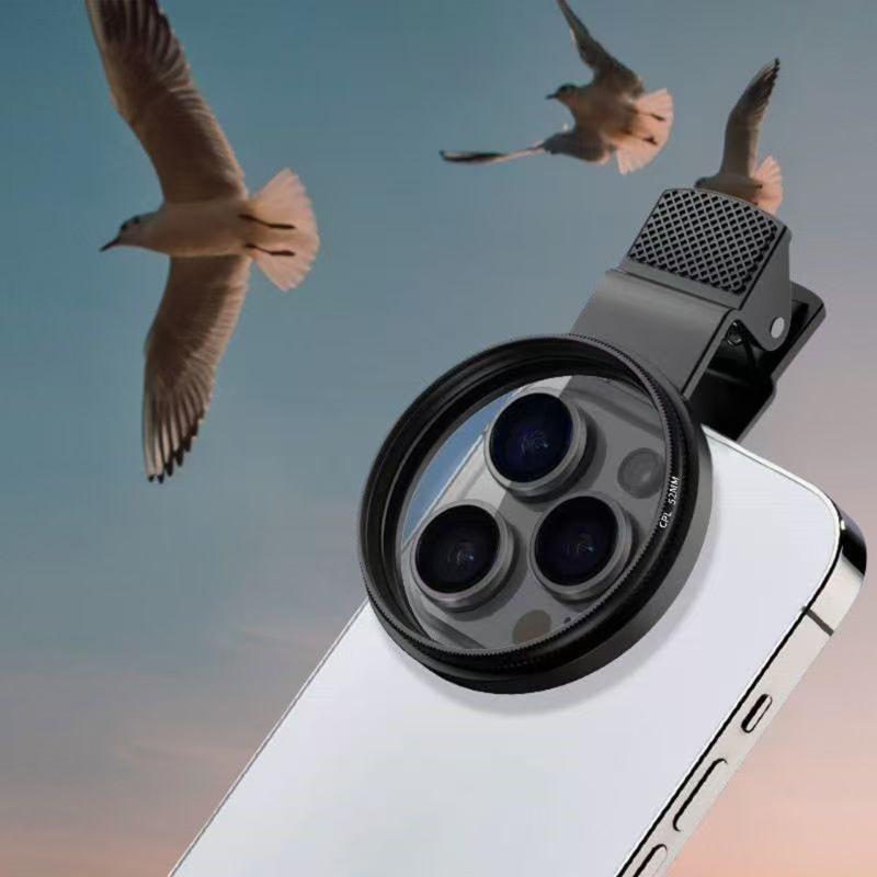 Circular Polarizer High Resolution Circular Polarizer Lens for Mobile Photography Enhances colorful Saturation for Phone