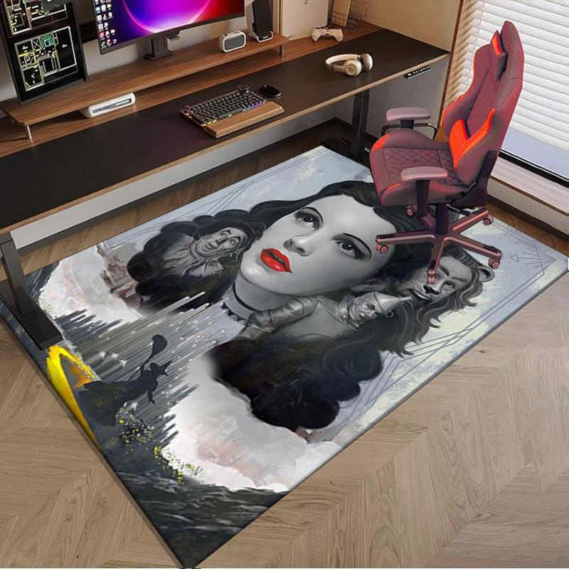 Wonderful Wizard Adventure Carpet, Chair Rug,Rug for Office Bedroom Living Rooms, Doormat Decor Fan Gift Christmas Gift