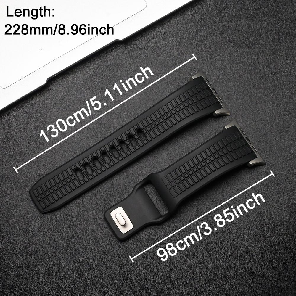 Man Silicone Strap for Apple Watch Ultra 3 49mm Series 11 10 46mm Sport Band for Iwatch 9 8 7 45mm 5 6 SE 3 44mm Bracelet Correa
