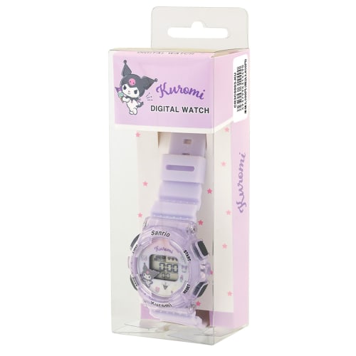 Sun Flame Co., Ltd. Watch J-Axis Sanrio Digital Watch Kuromi CR3C0003-KU Ladies Purple
