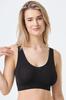 Soft Women's Bra Without Wires and with Smooth Cups, Black Soft Women's Bra Without Wires and with Smooth Cups, Black
