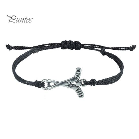 Pulseira trançada esportiva para meninos e meninas, comprimento ajustável, pulseira de futebol, beisebol, basquete, presente de lembrança