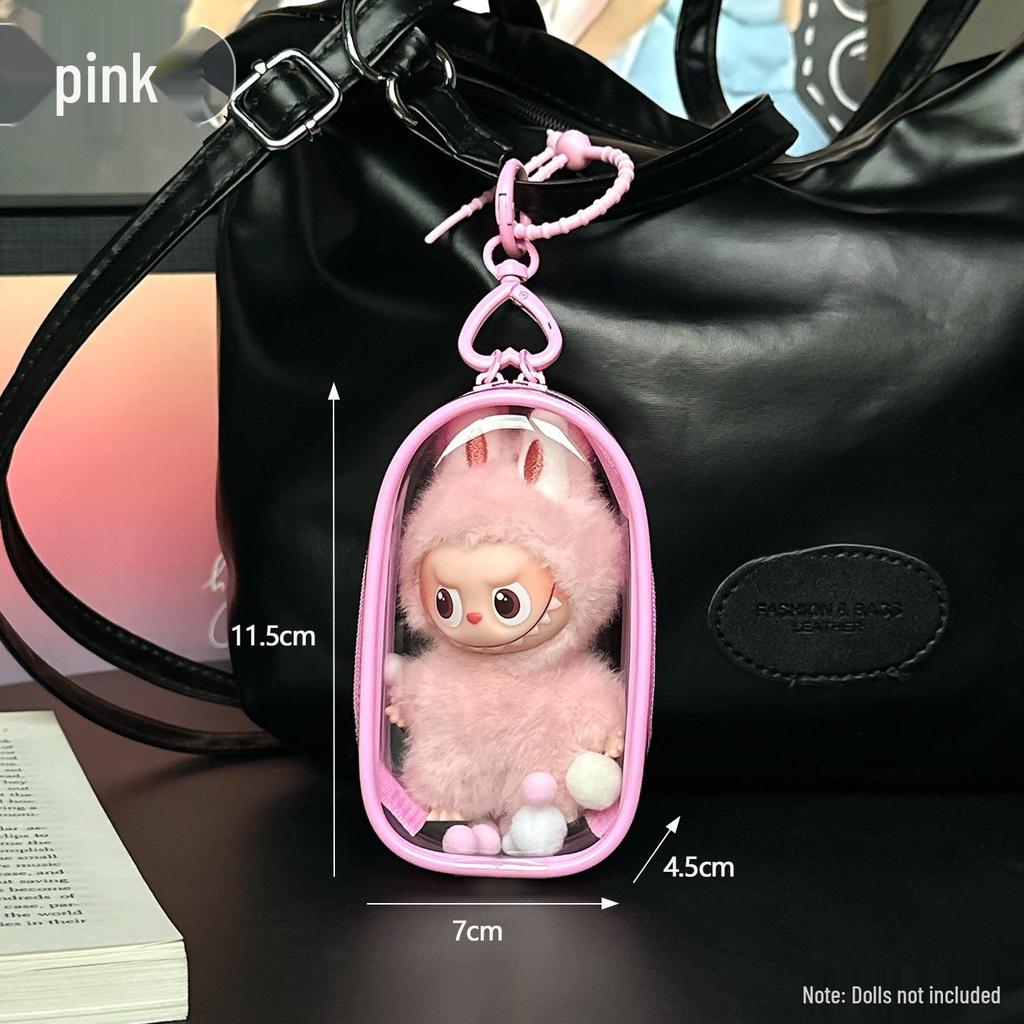 Labubu 4.0 Transparent Protective Case & Dust Cover for Blind Box Ita Bag