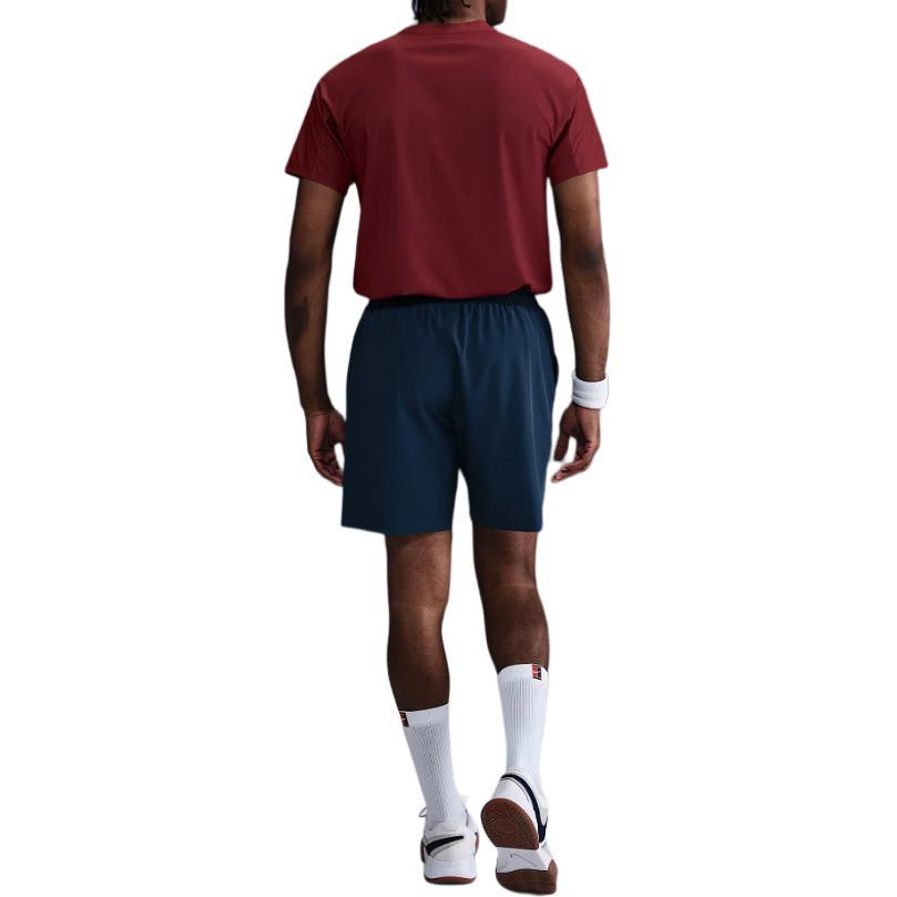 Nike Striped Crew Neck Slim Fit Short Sleeve T-Shirt Men Tops Red FZ6934-619