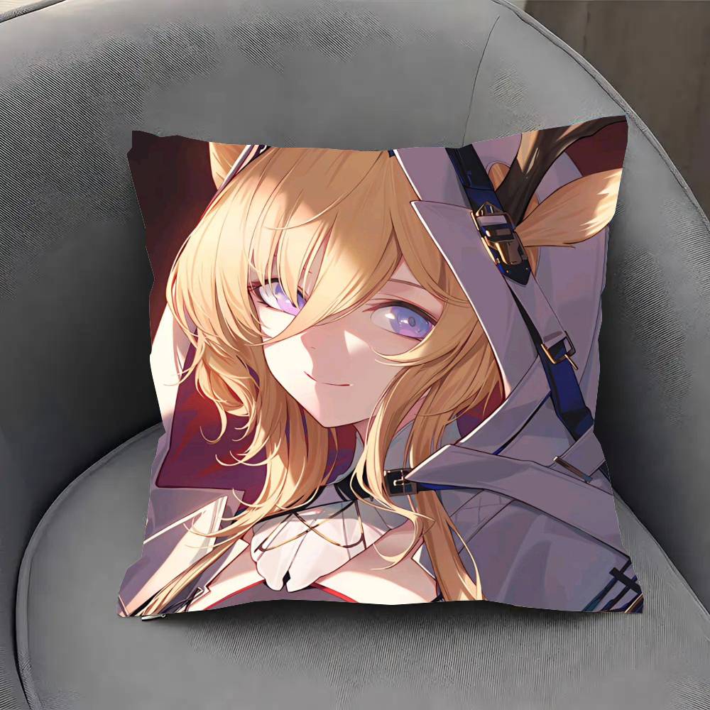 Viviana Anime Aarknights Pillow Case Fashion Square Pillowcase Bedroom Sofa Room Ins Decoration Leisure