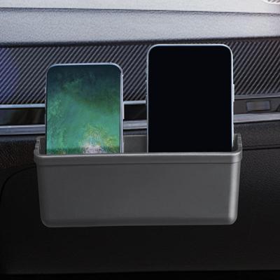 Solid Car Door Side Storage Box Adhesive Box For Wall Easy Installation Auto Small Item Organizer Box Auto Adhesive Coin Box