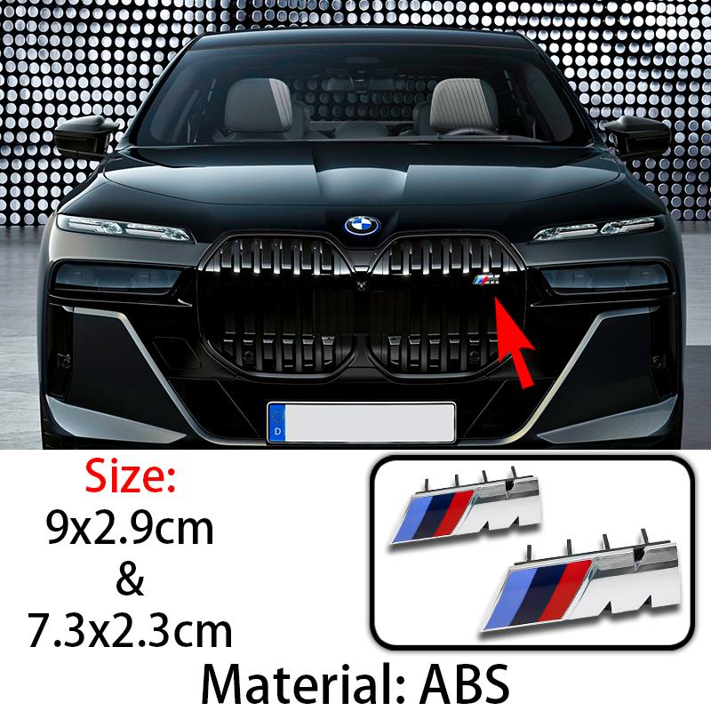 EDIS9 Car Exterior Styling 3D ABS Front Grille Badge For BMW X1 X2 X3 M Logo X4 X5 X6 G01 Emblem E84 E46 E83 F39 F30 F48 Accessories