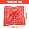 Digital Flower Print Headscarf Bandanas Hiphop Head Scarf Music Festival Headwrap Cycling Dancing Scarf Handkerchief