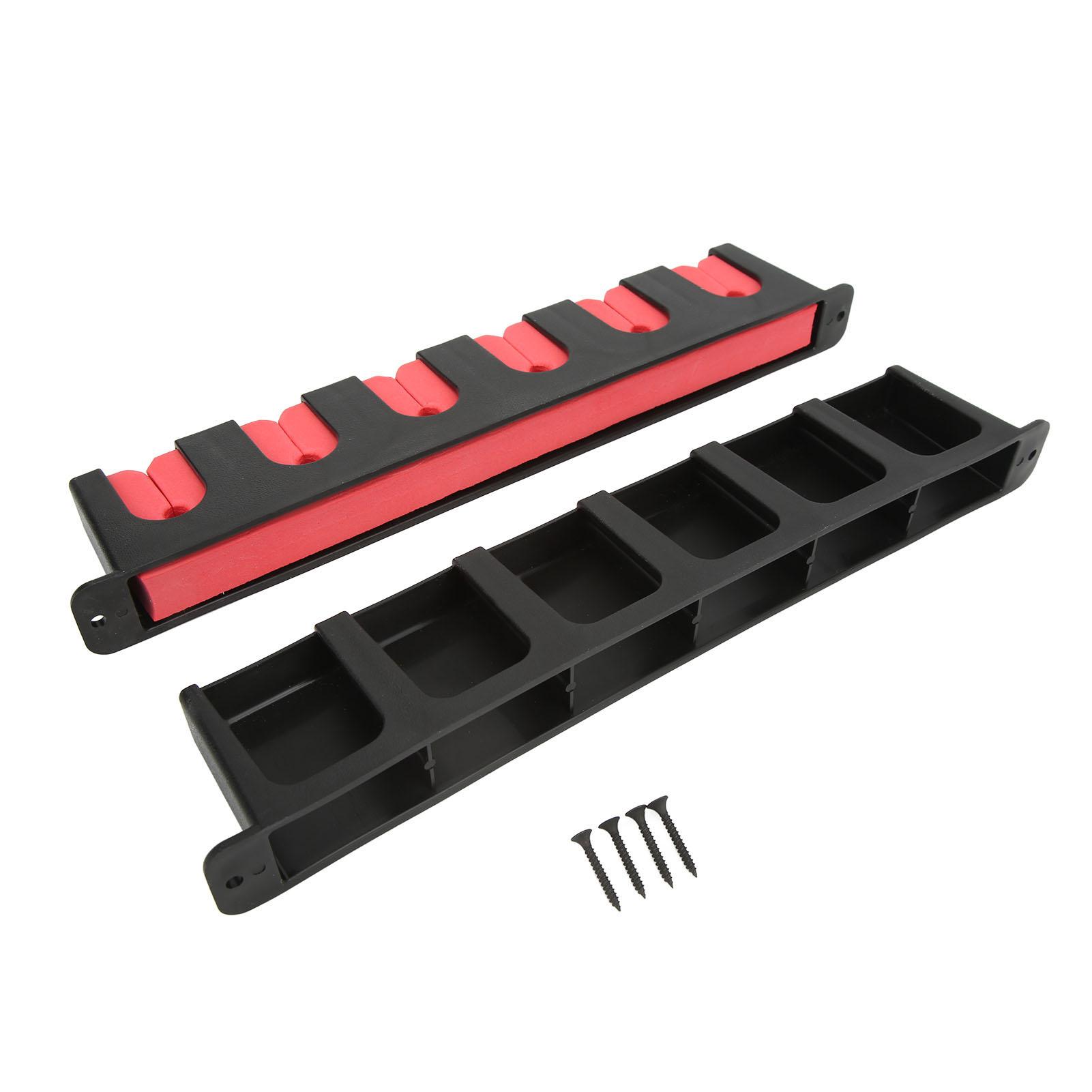 

2Pcs Wall Mounted Fishing Rod Rack Orderly Storage Space Saving Anti Scratch Horizontal Fishing Rod Holder for червоний