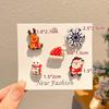 Christmas Metal Badge Brooch Set