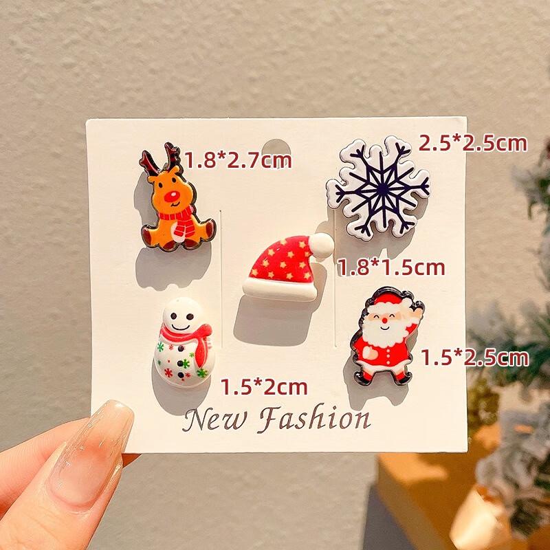 

Christmas Metal Badge Brooch Set