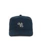 Bajal Leaf Vz Monogram Twill Pillbox Cap Navy