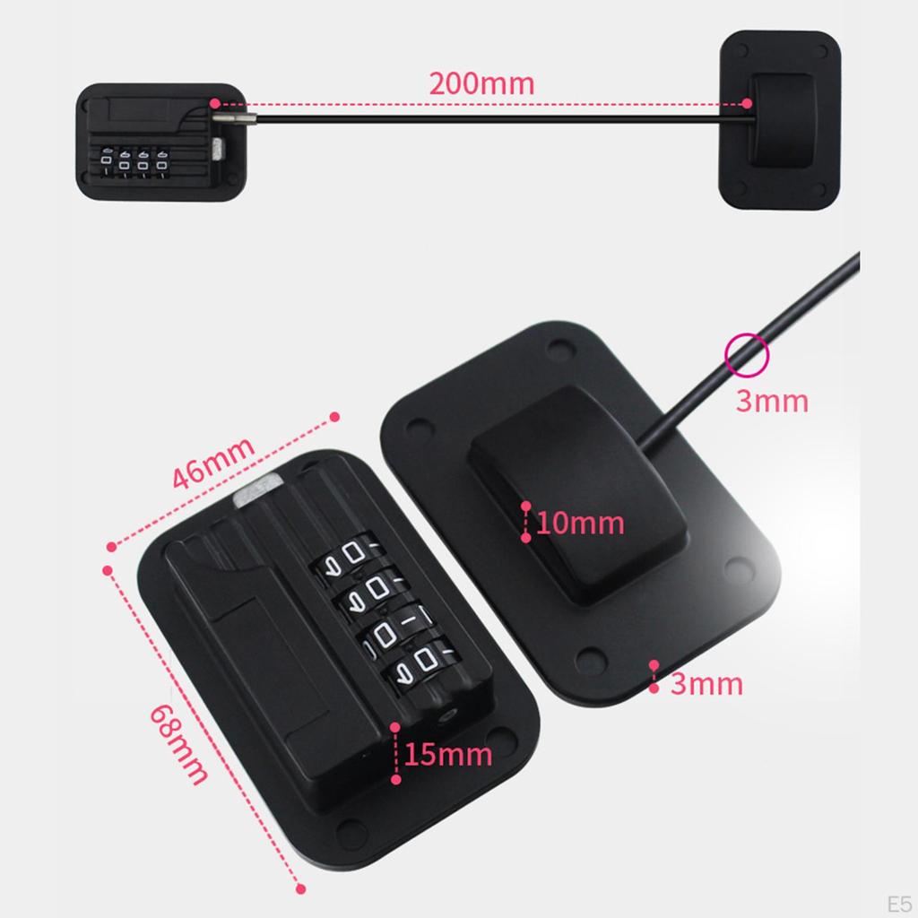 Und Tür Kabelbegrenzer Schloss Kind Kinder Sicherheit Draht mit Zahlencode für Zuhause Öffentlich