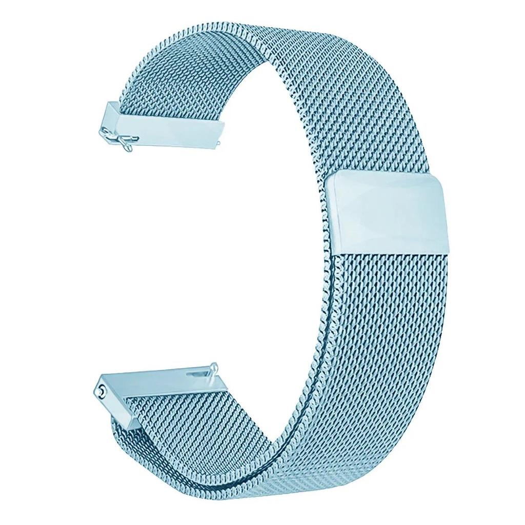 22mm Milanese Loop Strap for Redmi 3 Lite Steel Metal Strap for Xiaomi Active Smart Accessories 20mm Galaxy Watch 6 5 4 40 44mm